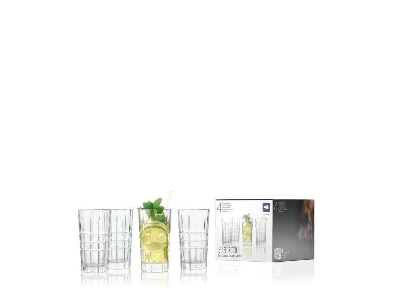 Leonardo Longdrinkglas Spiritii 260 ml, 4 Stück, Transparent