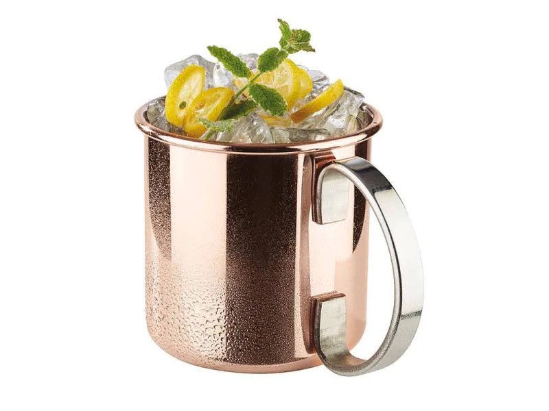 Paderno Cocktailbecher Moscow Mule Glatt, 500 ml, 1 Stück, Kupfer
