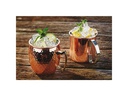 Paderno Cocktailbecher Moscow Mule Glatt, 500 ml, 1 Stück, Kupfer