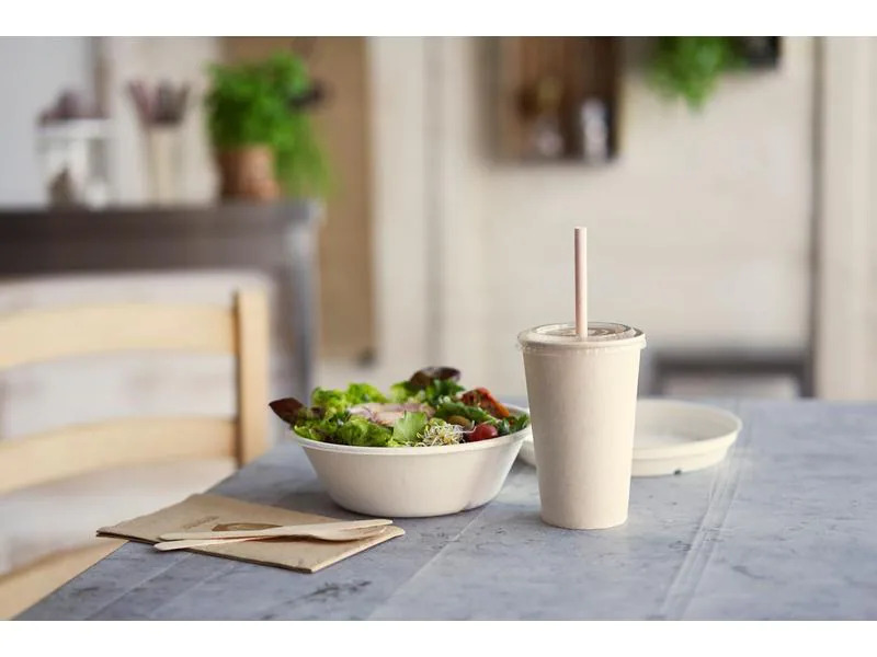BioPak Becher Breeze 350 ml, 50 Stück, Braun