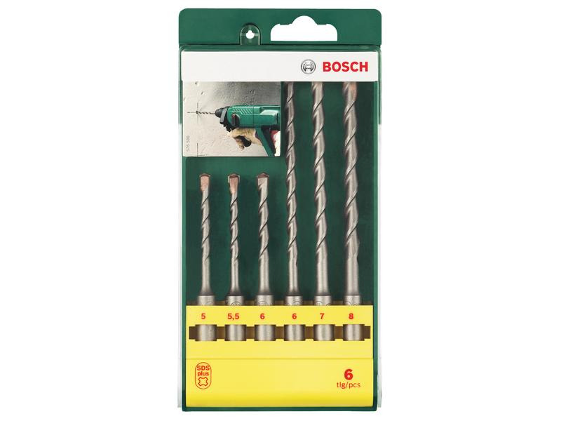 Bosch Hammerbohrer-Set SDS plus, 6-teilig