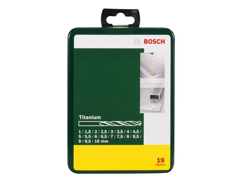 Bosch Metallbohrer-Set HSS-TiN, 19-teilig
