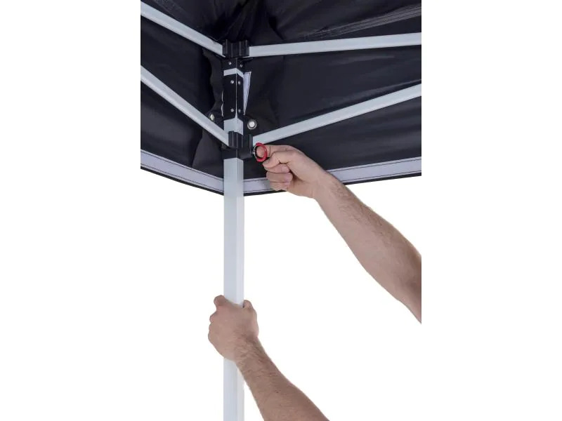 COCON Pavillon Deluxe F00406, 3 x 3 m, faltbar, Schwarz