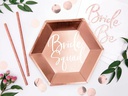 Partydeco Einwegteller Bride Squad 23 cm, 6 Stück, Rosegold