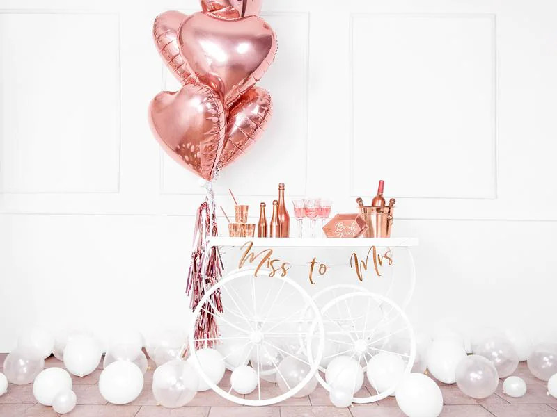 Partydeco Einwegteller Bride Squad 23 cm, 6 Stück, Rosegold