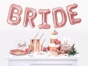 Partydeco Einwegteller Bride Squad 23 cm, 6 Stück, Rosegold