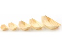 Sier Fingerfood-Schalen Holzboot 7 x 11 cm, 100 Stück