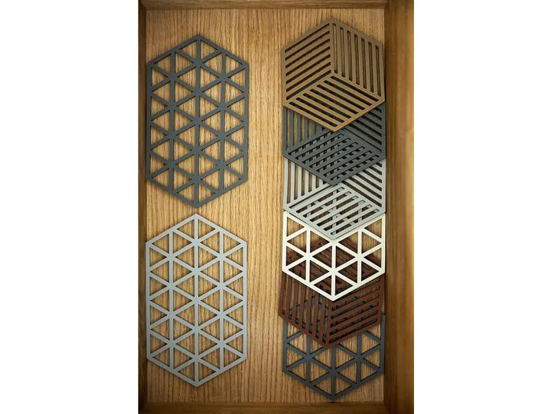 Zone Denmark Topfuntersetzer Hexagon Olivgrün