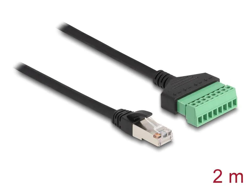 Delock Terminalblock - RJ45 Kabel 1 Stück