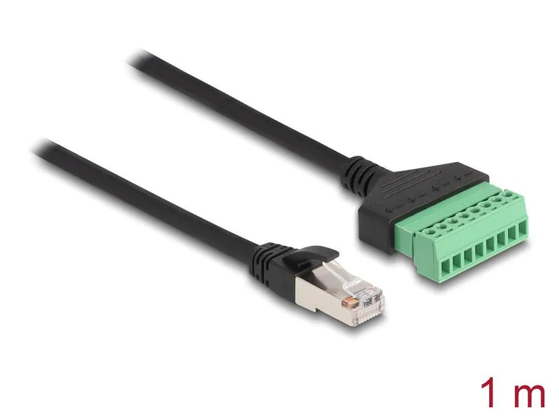 Delock Terminalblock - RJ45 Kabel 1 Stück