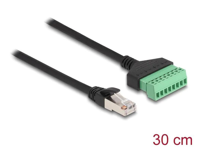 Delock Terminalblock - RJ45 Kabel 1 Stück