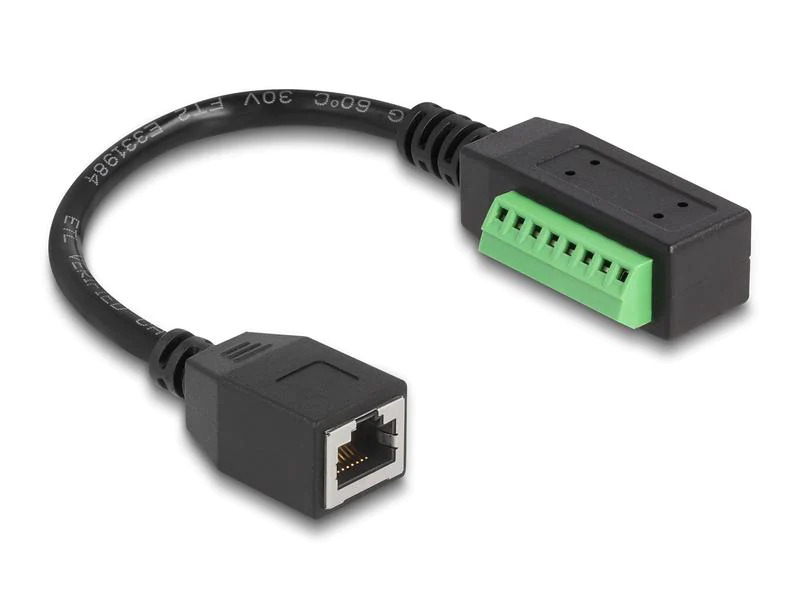 Delock Terminalblock - RJ45 Kabel 1 Stück