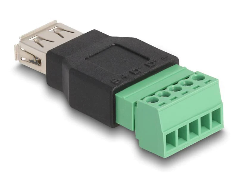 Delock USB 2.0 Adapter USB-A Buchse - Terminalblock
