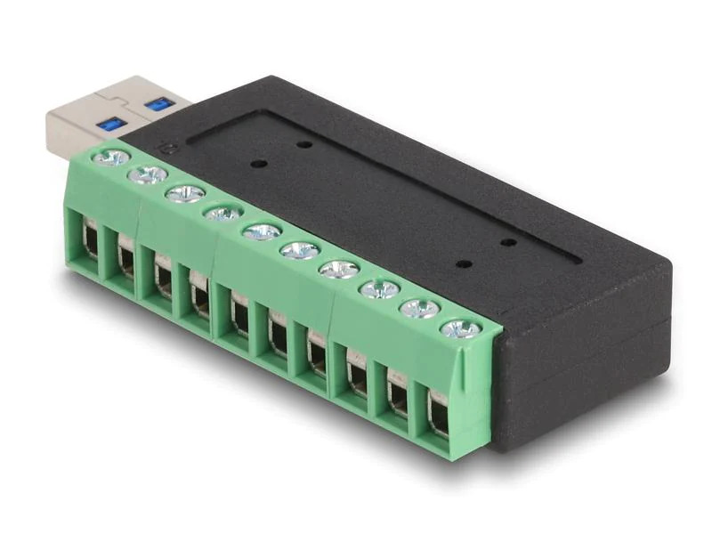 Delock USB-Adapter USB-A Stecker - Terminalblock
