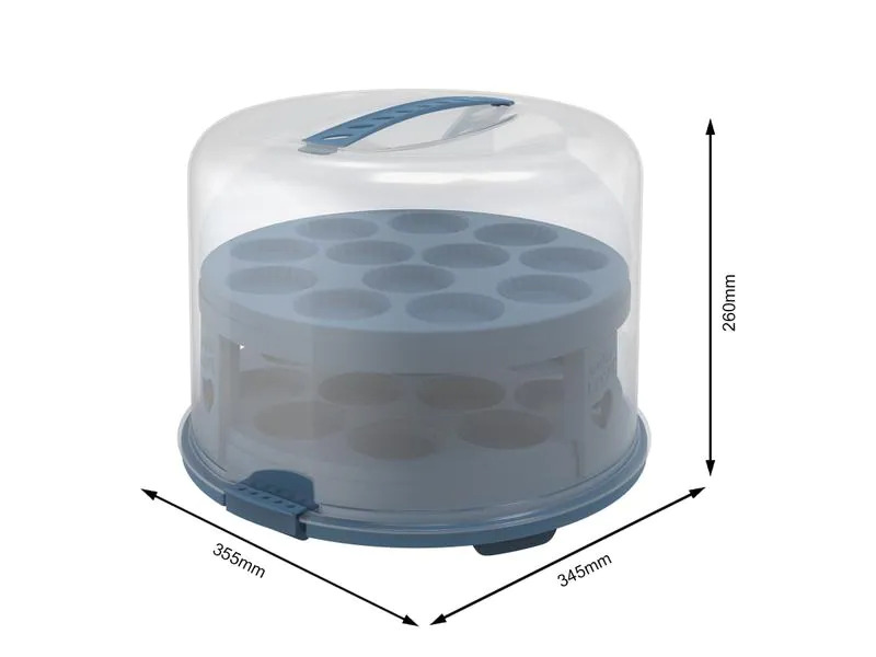 Rotho Tortenbutler Fresh XL Blau/Transparent