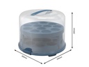 Rotho Tortenbutler Fresh XL Blau/Transparent