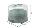 Rotho Tortenbutler Fresh XL Grün/Transparent