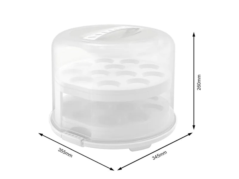 Rotho Tortenbutler Fresh XL Transparent/Weiss