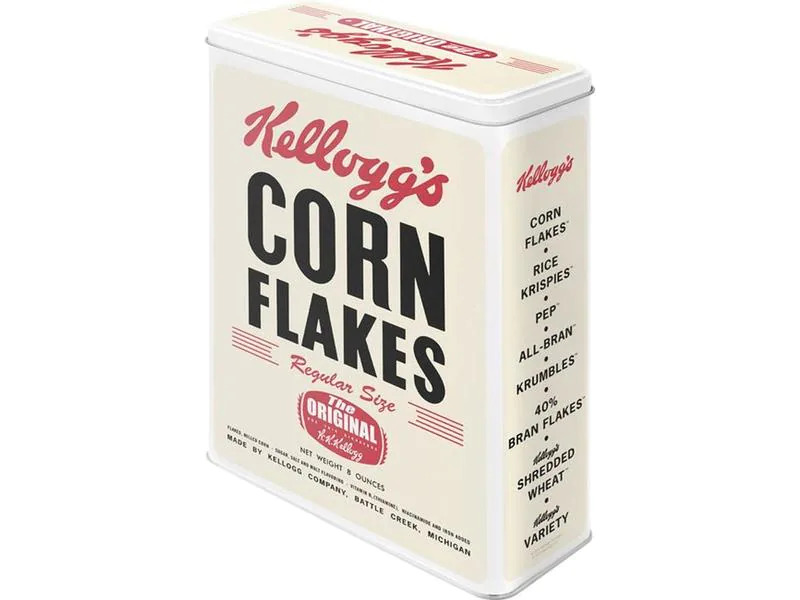 Nostalgic Art Vorratsdose Kelloggs 3.9 l, Braun/Schwarz/Weiss
