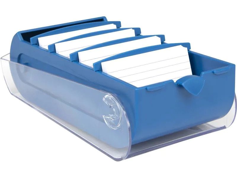 Biella Karteibox Bunny A7 100 Karten, Blau