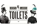 Nostalgic Art Schild Ladies &amp; Gentlemen 20 x 10 cm, Metall