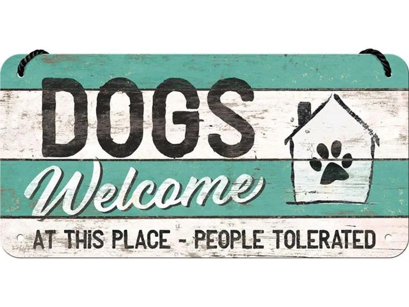Nostalgic Art Schild Pfoten 20 x 10 cm, Metall