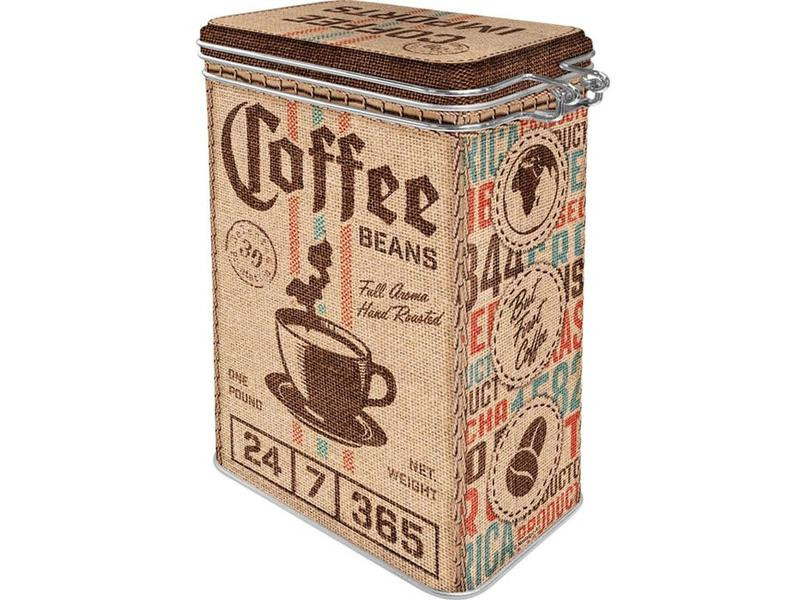 Nostalgic Art Vorratsdose Coffee Sack 1.6 l, Braun/Grün/Rot