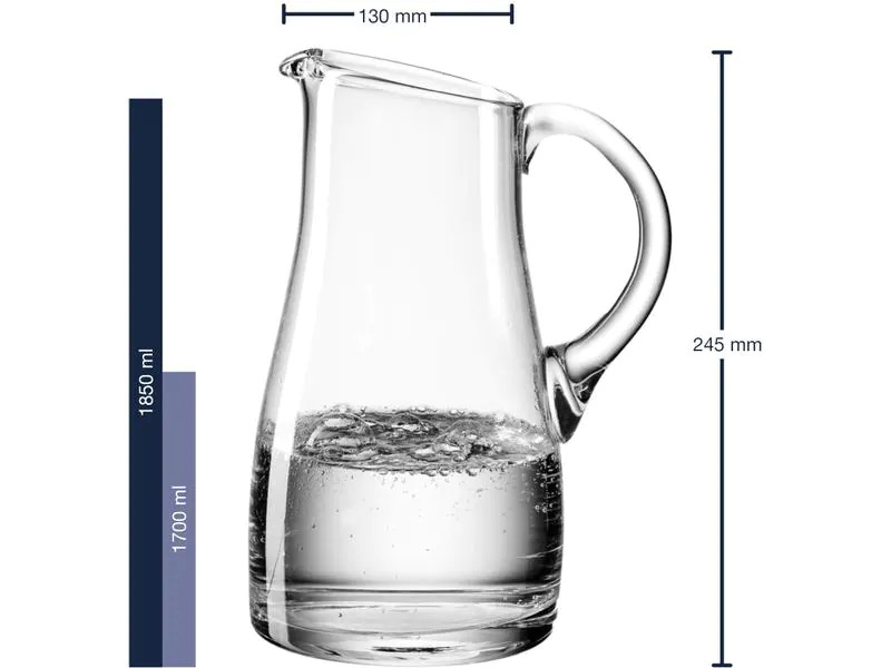 Leonardo Wasserkrug Liquid 1,7 l 1.7 l, Transparent