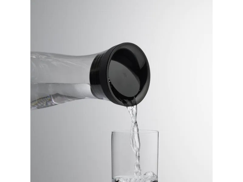 WMF Wasserkaraffe Basic 1 l, Transparent/Schwarz