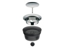 WMF Wasserkaraffe Basic 1 l, Transparent/Schwarz