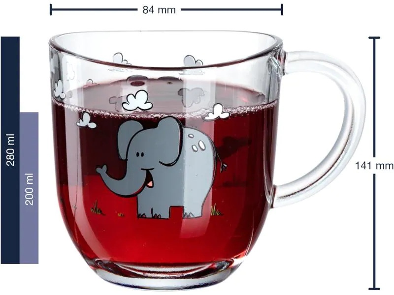 Leonardo Kindertasse Elefant 6-teilig