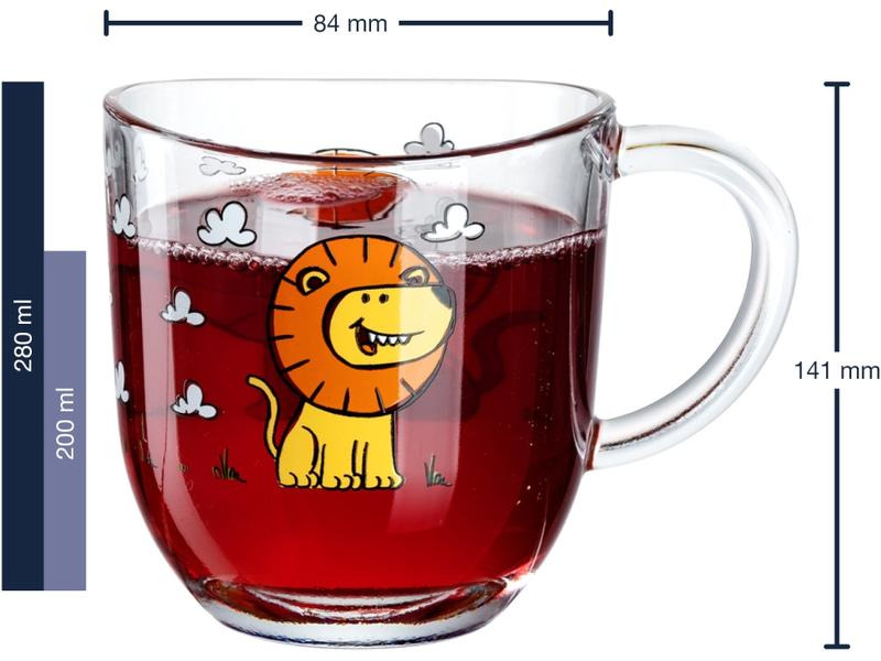 Leonardo Kindertasse Löwe 6-teilig