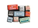 Nostalgic Art Magnet-Set Enjoy Life 1 Stück, Mehrfarbig
