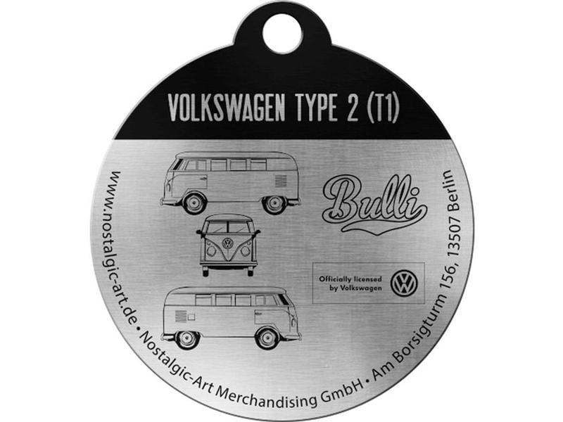 Nostalgic Art Schlüsselanhänger VW Bus Ø 4 cm, 1 Stück, Mehrfarbig
