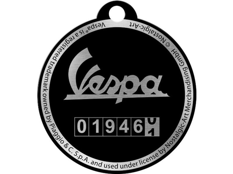 Nostalgic Art Schlüsselanhänger Vespa Tacho Ø 4 cm, 1 Stück, Mehrfarbig