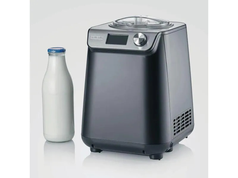 Severin Glacemaschine EZ 7407 1.2 l, Schwarz/Silber