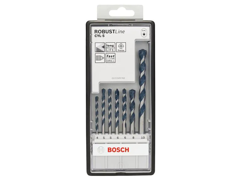 Bosch Professional Betonbohrer-Set CYL-5, 4 mm - 10 mm, 7-teilig