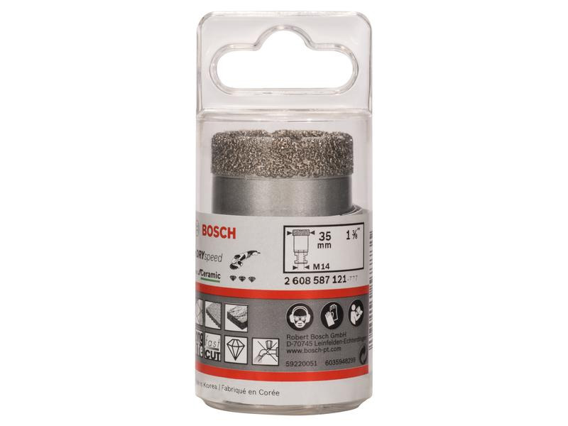 Bosch Professional Diamanttrockenbohrer Dry Speed, 35 mm x 35 mm