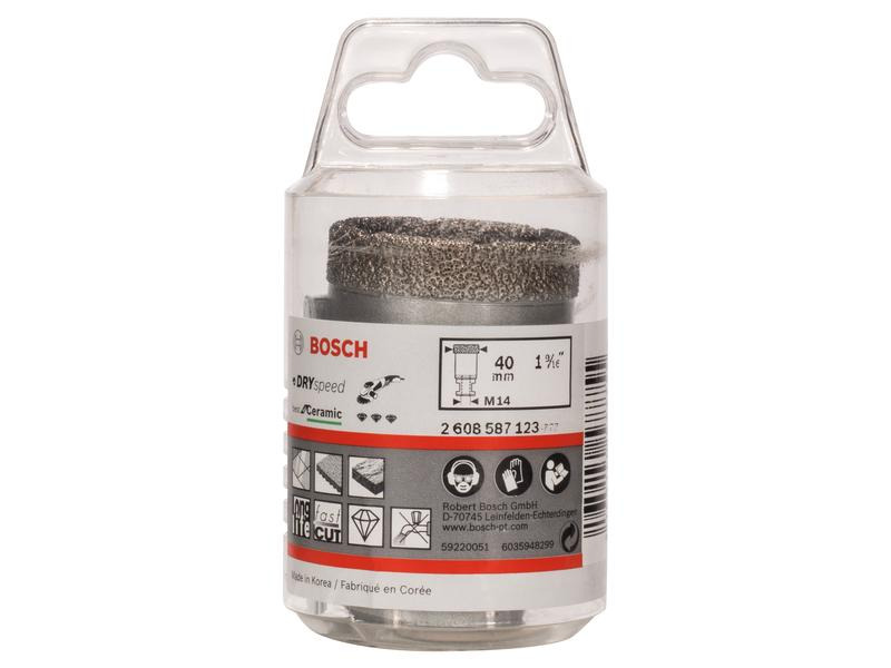 Bosch Professional Diamanttrockenbohrer Dry Speed, 40 mm x 35 mm