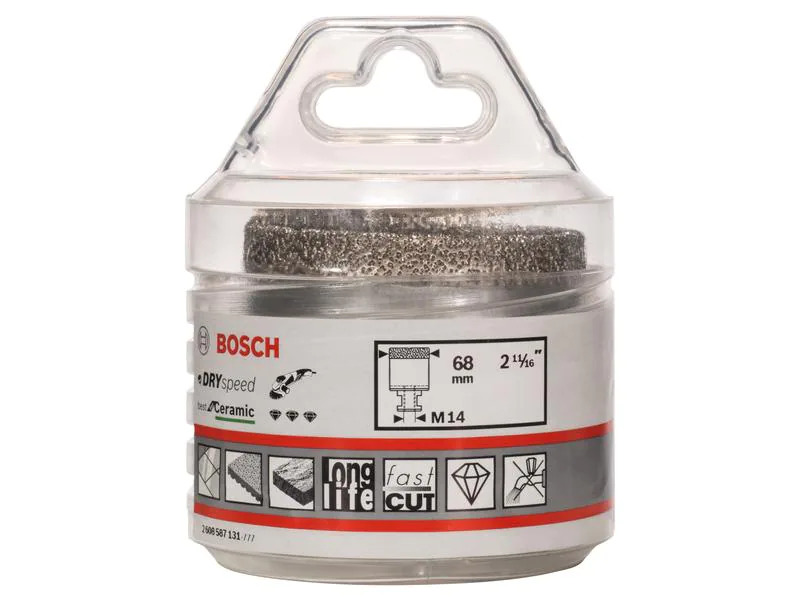 Bosch Professional Diamanttrockenbohrer Dry Speed, 68 mm x 35 mm