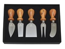 Heidi Cheese Line Käsemesser Set 5-teilig, Silber
