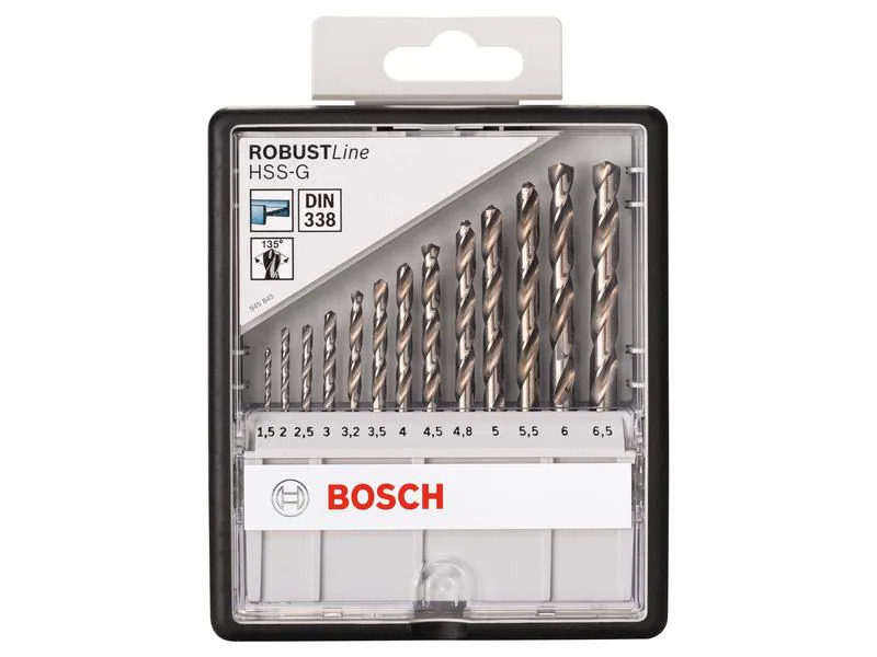 Bosch Professional Metallbohrer-Set HSS-G, 13-teilig