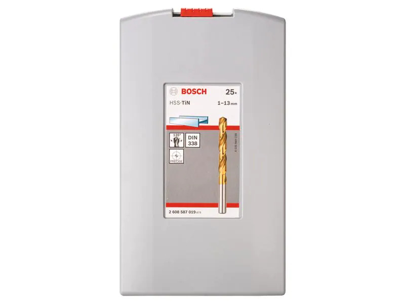 Bosch Professional Metallbohrer-Set HSS-TiN ProBox, 25-teilig