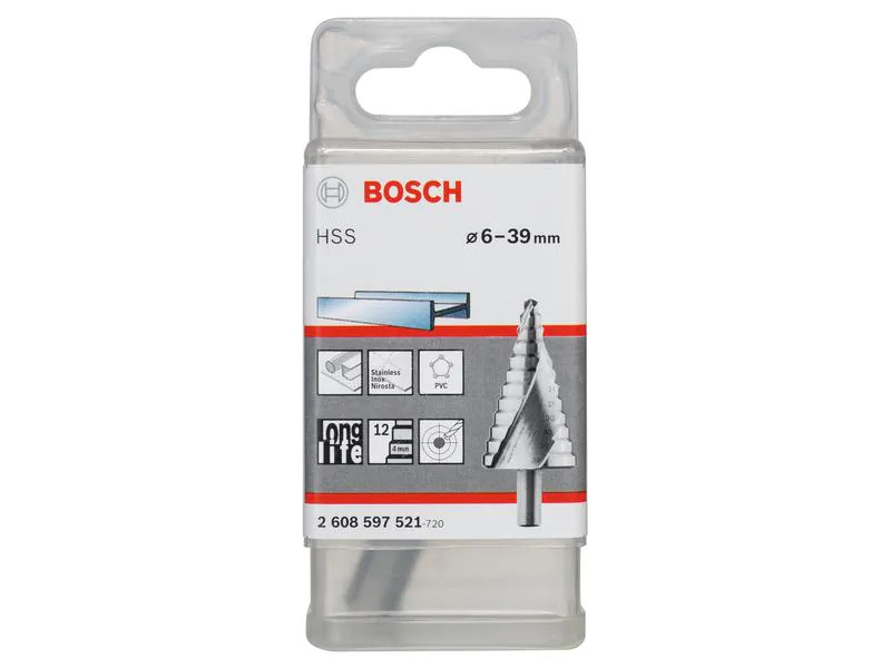 Bosch Professional Stufenbohrer HSS, 6 mm - 39 mm