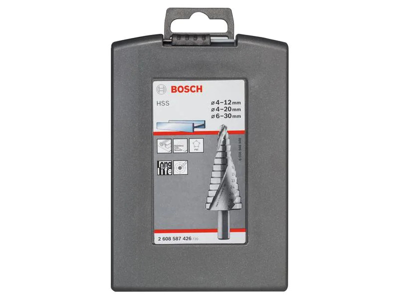 Bosch Professional Stufenbohrer Set HSS, 3-teilig