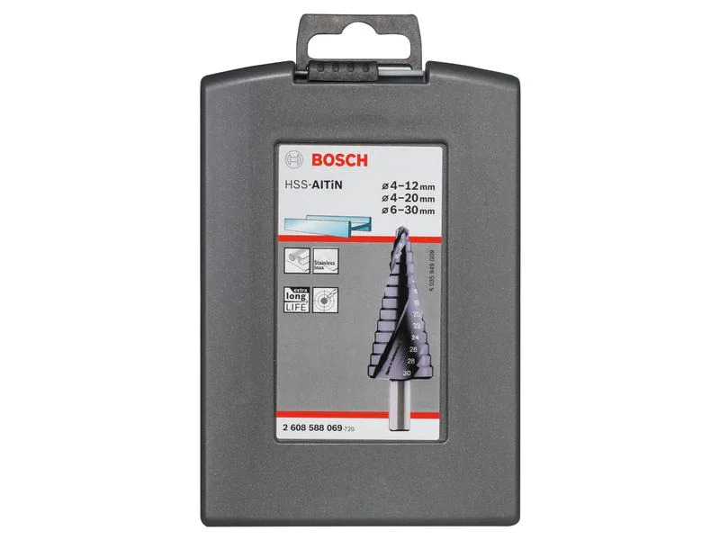 Bosch Professional Stufenbohrer Set HSS-AITiN, 3-teilig