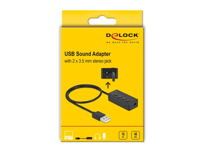 Delock Headset und Mikrofon Adapter USB 2.0