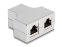 Delock RJ45 Splitter, 1x RJ45 Buchse zu 2x RJ45 Buchse 1 Stück