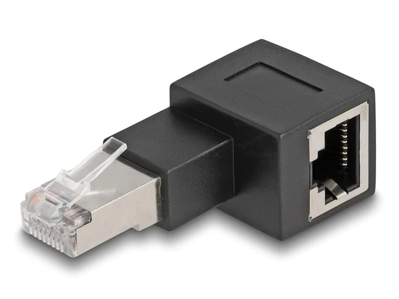 Delock Winkeladapter 90° RJ45 nach rechts, Cat.6A 1 Stück