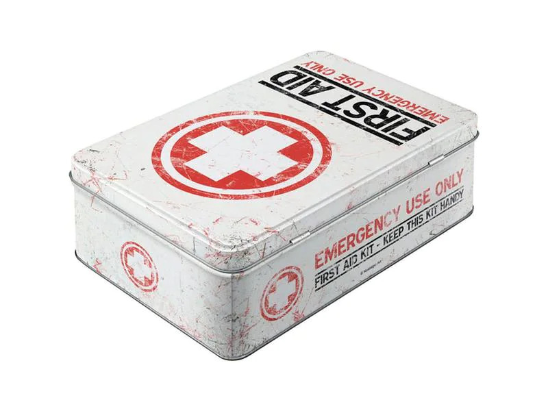 Nostalgic Art Medikamentenbox First Aid Rot/Schwarz/Weiss